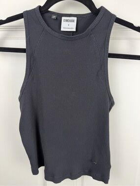 Gymshark Black Ribbed Tank Top